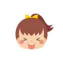 Free Girl Emoji To Be Goofy Icon