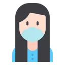 Free Female Woman Medical Masks Icon