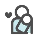Free Mother And Baby Motherhood Baby Icon