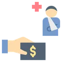 Free Compensation Injury Welfare Icon