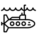 Free Submarine Navigation Ocean Icon