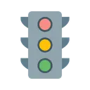 Free Crossroad Light Road Icon