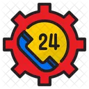 24 Hour Service  Icon