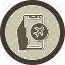 Airplane Mode Hand Holding Phone Flight Mode Icon