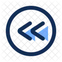 Back Forward Double Arrow Rewind Icon