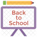 Back To School Kindergarten End Vacation Icon