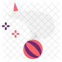 Bear Circus Ball Cartoon Carnival Show Animal Icon
