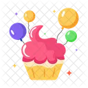 Birthday Sweet Birthday Dessert Birthday Cupcake Icon