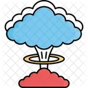 Atomic Explosion Bomb Blast Fire Explosion Icon