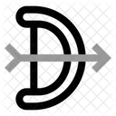 Bow Arrow Ribbon Icon