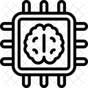 Brain Chip Ai Cpu Icon