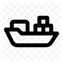 Cargo Container Ship Icon