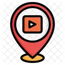 Cinema Movie Pin Icon
