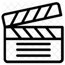 Clapperboard Slate Board Clapstick Icon