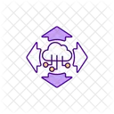 Cloud Scalability Cloud Connection Cloud Network Icon
