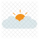 Cloudy Weather Sun Sunny Icon