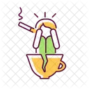 Coffee and nicotine as panic triggers  Icon