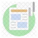 Blog Content Writing Journal Icon