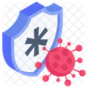 Bacteria Shield Germs Shield Virus Protection Icon