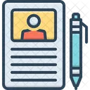 Curriculum Description Resume Icon