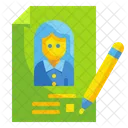 Curriculum Portfolio Pen Icon