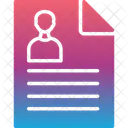 Curriculum Cv Document Icon