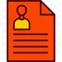Curriculum Cv Document Icon
