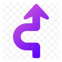 Curved Arrow Arrow Navigation Icon