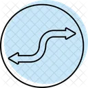 Curved Arrow Direction Icon