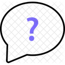 Customer Support Speech Bubble Question Icon