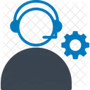 Customer Support Gear Service Icon