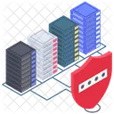 Database Protection Data Server Protection Secure Data Hosting Icon