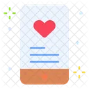 Smartphone Dating App Heart Icon