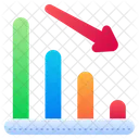 Decrease Decreasing Graph Icon