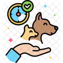 Dia del cuidado de mascotas  Icono