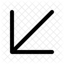 Diagonal Arrow Ui Interface Icon