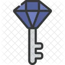 Diamond Key Key Lock Icon