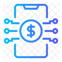 Digital Currency Digital Smartphone Icon