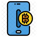 Bitcoin Smartphone Blockchain Icon