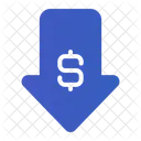 Dollar Down Dollar Down Icon