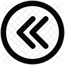 Double Back Arrow Double Arrow Back Arrow Icon