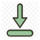 Arrow Down File Icon