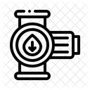 Druck Wasser Pumpe Symbol