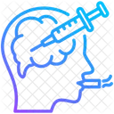 Drug Addiction Syringe Smoke Icon