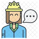 Female Engineer  Icon