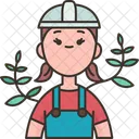 Female Farmer  Symbol
