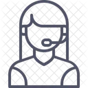 Female Consultant Customer Icon