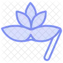 Festival Mask Duotone Line Icon Icon