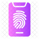 Finger Print Mobile Authentication Mobile Access Icon