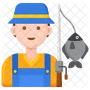 Fisherman Fishing Fish Icon